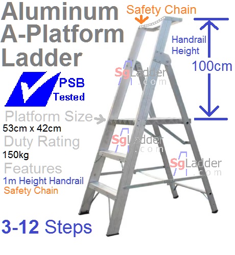 A-Platform Aluminum Ladder Singapore